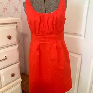 J Crew short solid red dress.
